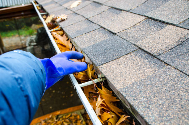 A cleaner perform gutter cleaning services in sydney.