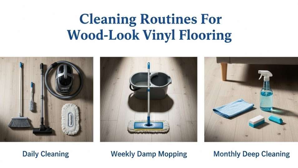 Cleaning Routines For Wood-Look Vinyl Flooring
