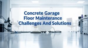 Concrete Garage Floor Maintenance Challenges And Solutions