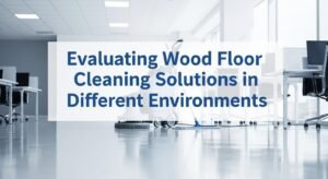 Evaluating Wood Floor Cleaning Solutions Different Environments