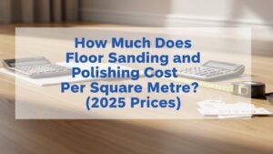 Professional thumbnail showing hardwood floor cost theme for floor sanding and polishing price guide.