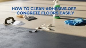 How to Clean Adhesive Off Concrete Floors Easily
