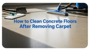 How to Clean Concrete Floors After Removing Carpet