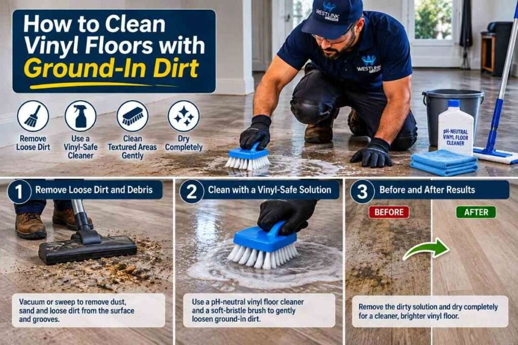 How to Clean Vinyl Floors With Ground-In Dirt Safely