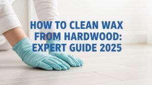 How to Clean Wax From Hardwood: Expert Guide 2025” featuring hardwood floor cleaning theme.
