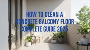 How to Clean a Concrete Balcony Floor Complete Guide 2025