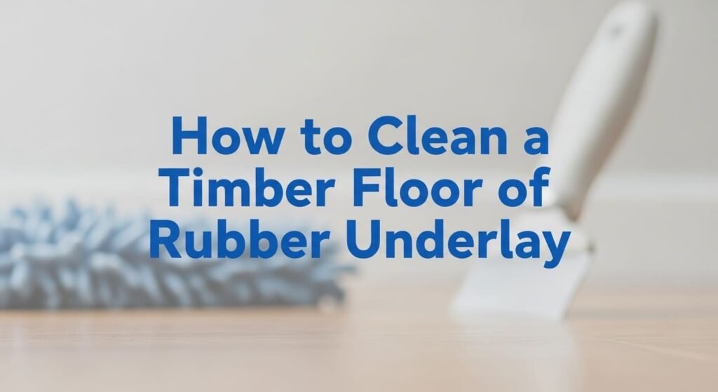 How to Clean a Timber Floor of Rubber Underlay