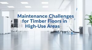 Timber floors in a high-traffic commercial lobby