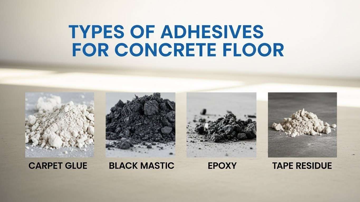 How to Clean Adhesive Off Concrete Floors Easily