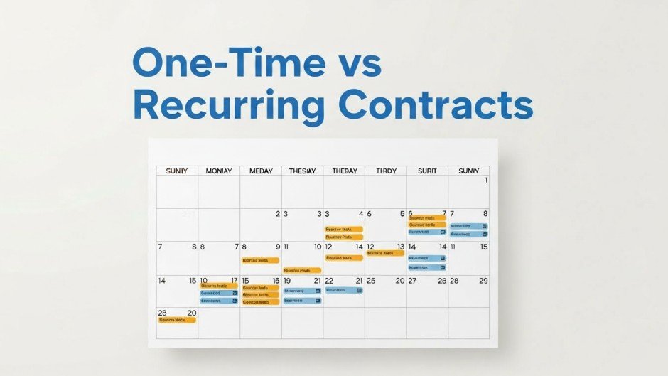 Calendar showing recurring floor maintenance schedule.