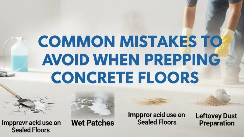 Common mistakes when prepping concrete floors