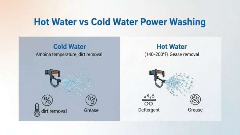 Hot Water vs Cold Water Power Washing: Complete 2026 Guide