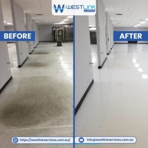FAQs (Frequently Asked Questions) 1) What is floor buffing, and what does it actually do? Floor buffing restores the look of the top surface because it polishes the finish that sits on the floor. It can reduce scuffs, dull haze, and light marks. It makes the floor look brighter and more even. It does not rebuild missing coating. 2) What is the difference between buffing and burnishing? Buffing is a polishing method that improves the surface look because it smooths and lifts light marks. Burnishing is usually a higher-speed polish that aims for more gloss. Both focus on the top finish layer. The best option depends on the floor type and condition. 3) Can floor buffing remove scratches? Buffing can reduce light scratches in the finish because it blends small surface marks. Buffing will not remove deep scratches that cut through the coating. Serious damage often needs recoating or restoration. A quick inspection helps confirm the right fix. 4) How long do floor buffing results last? Results last longer when cleaning is consistent because grit and harsh chemicals dull the finish. In low traffic areas, results can last longer than in entries and corridors. Entry mats and daily dust mopping make a big difference. A maintenance plan extends the “after” look. 5) How often should commercial floors be buffed? Commercial floors are buffed more often when traffic is heavy because scuffs and haze return faster. Many sites do it on a routine schedule that matches foot traffic. Some locations only need targeted spot work in traffic lanes. The right timing depends on the floor type and use. 6) Is floor buffing slippery after it is done? A floor can be slippery if it is left wet or if residues remain because moisture reduces traction. We manage this by controlling work zones, drying, and warning signs. Good cleaning practices reduce slip risk. Always follow site safety steps during wet work. 7) Can you buff vinyl (VCT) floors? Many vinyl and VCT floors can be buffed when they have a suitable finish because buffing works on the coating layer. The result depends on how worn the finish is. If the coating is thin or patchy, buffing alone may not be enough. A small test area can confirm the outcome. 8) When do I need strip and seal instead of buffing? You need to strip and seal when the coating is worn through because buffing cannot replace missing layers. You may also need it when stains sit under an old finish or when the floor looks patchy after buffing. Strip and seal is a reset step that rebuilds protection. It usually has more downtime than buffing. 9) How long does it take to buff a commercial floor? Time depends on size and condition because scuff levels and prep needs change the job length. Small areas can be done in 1 to 2 hours. Larger sites may take half a day or more, or be staged after hours. Access and furniture also affect time. 10) How do I maintain the shine after buffing? Shine lasts longer when you remove grit early because grit scratches the finish. Use a neutral cleaner and avoid harsh degreasers on finished floors. Place entry mats and clean them often. Spot clean scuffs in traffic lanes before they build up.