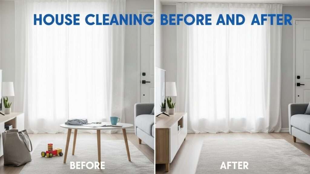 House Cleaning Before and After