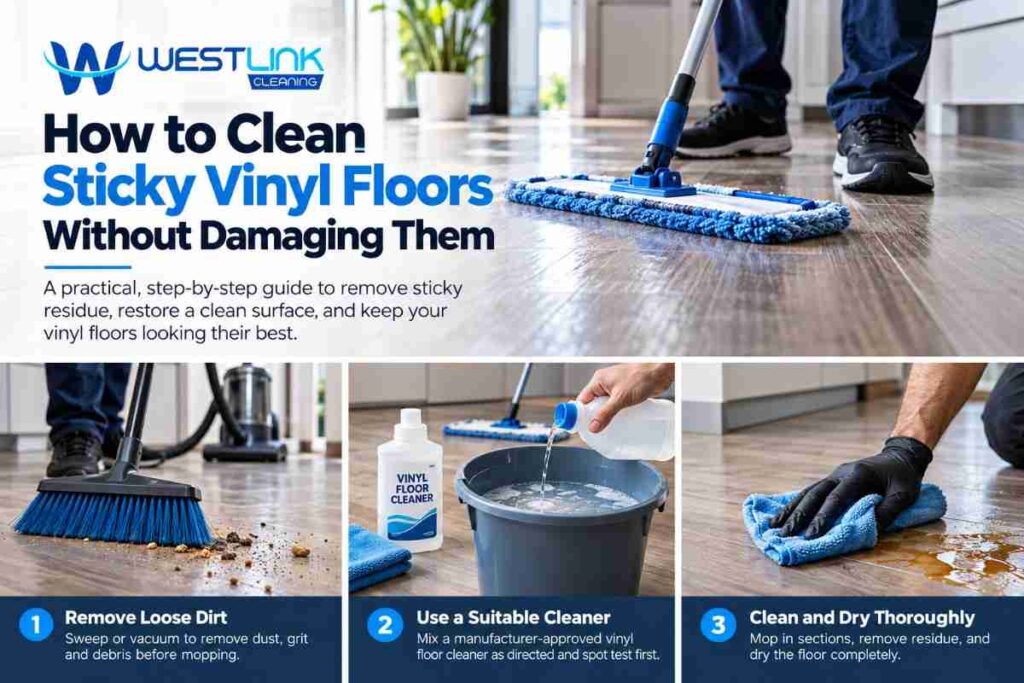 How to Clean Sticky Vinyl Floors Without Damaging Them
