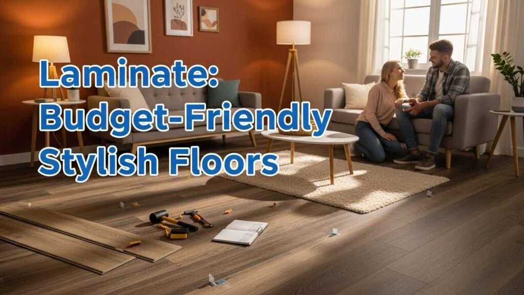 Thumbnail showing affordable laminate flooring in a stylish living room setup.