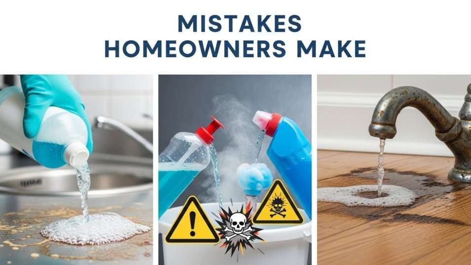 Common chemical mistakes made during DIY pressure washing.