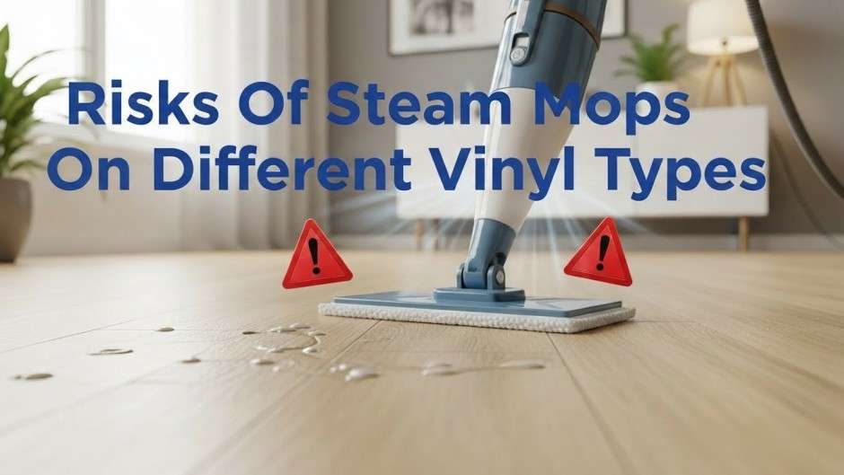 Warning of steam mop damage on vinyl floors