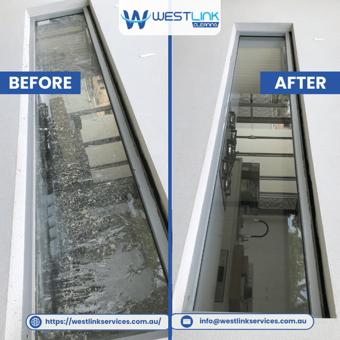 Strata Window Pressure Cleaning Before & After