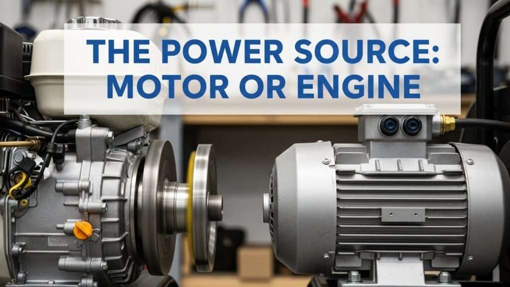 Comparison of power washer motor and engine for power source section thumbnail.