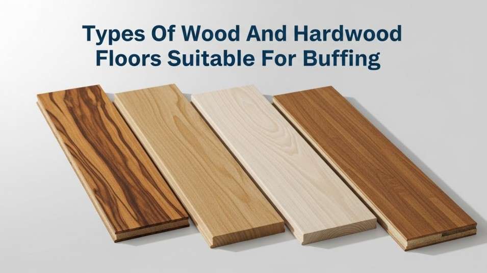 Various types of hardwood and engineered wood flooring suitable for buffing.