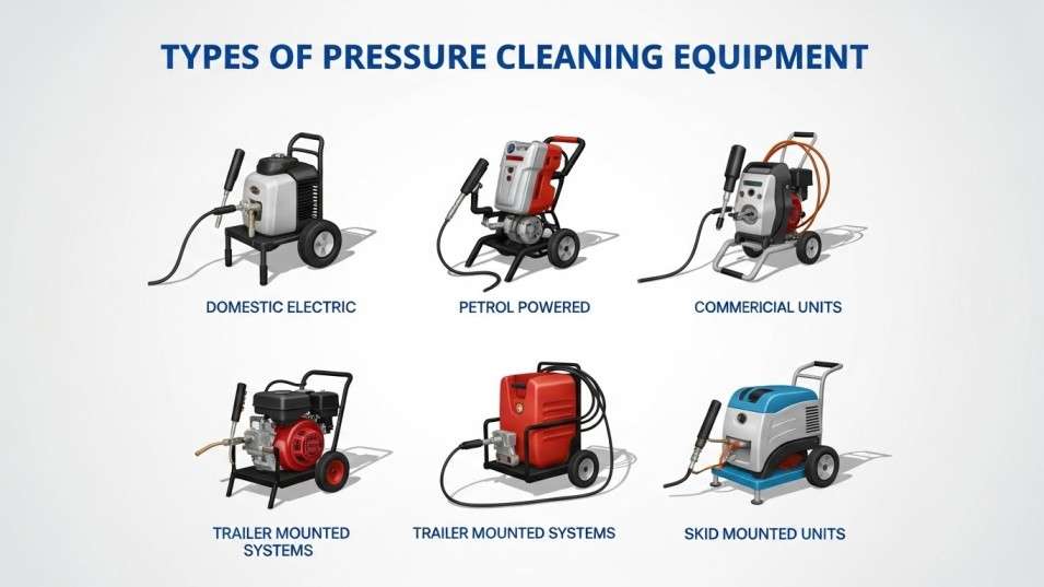 Types of Pressure Cleaning Equipment