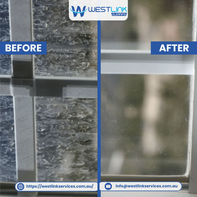 before and after glass streaks and spots cleaning fix comparison
