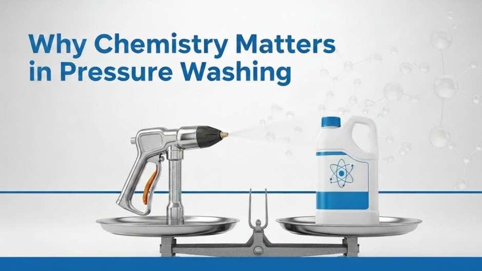 Visual comparison showing chemistry and pressure equally important.