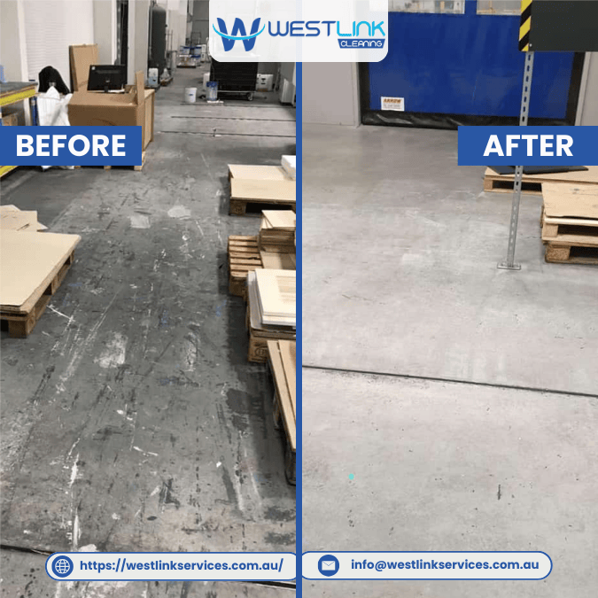 Industrial Pressure Cleaning Before & After