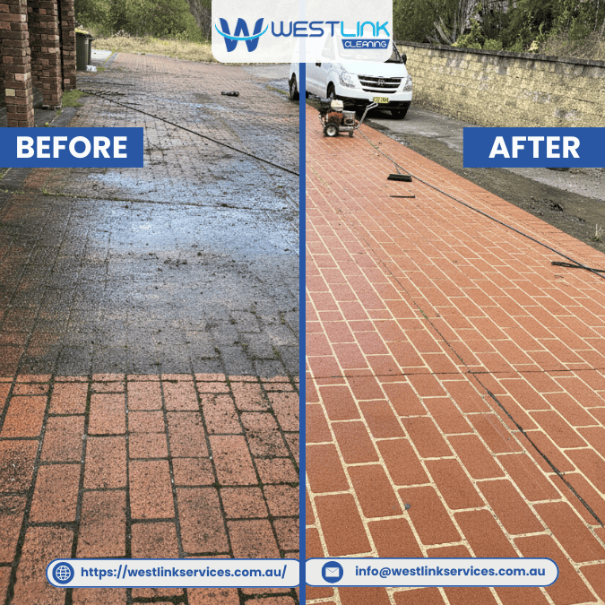 Path Pressure Cleaning Before & After