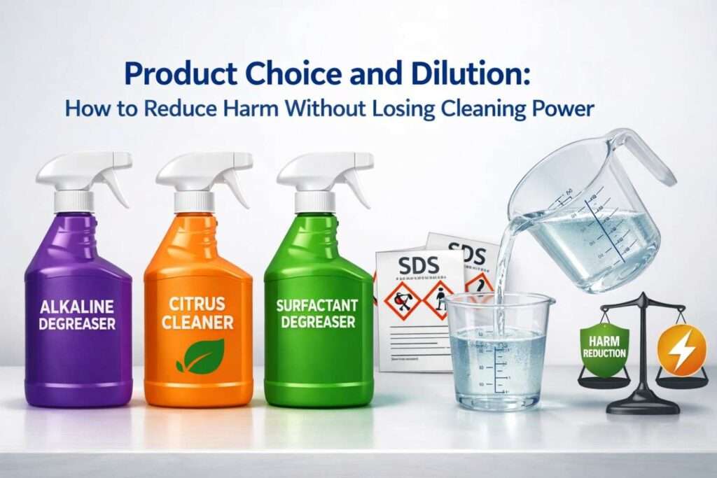 Thumbnail on selecting and diluting degreasers for eco-friendly cleaning.