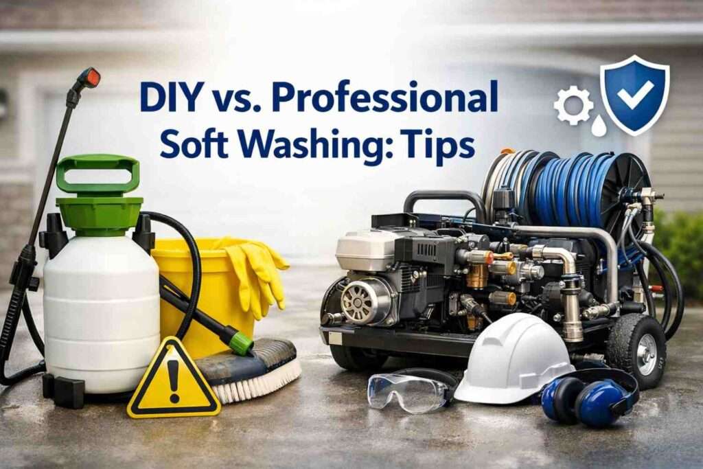 DIY vs. Professional Soft Washing Tips
