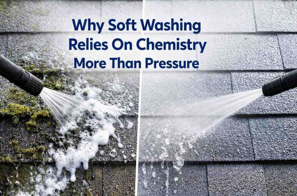 Why Soft Washing Relies On Chemistry More Than Pressure