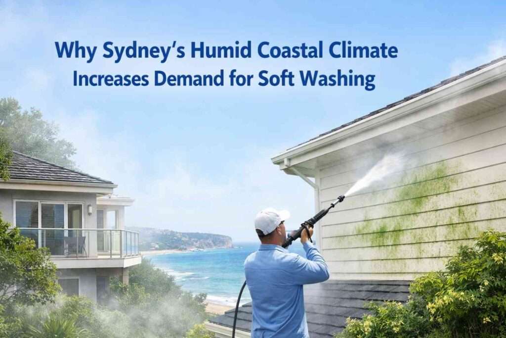 Why Sydney’s humid coastal climate increases demand for soft washing