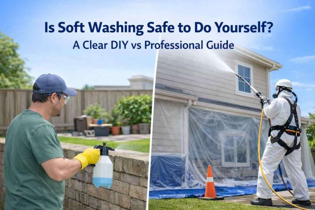 Is Soft Washing Safe to Do Yourself? A Clear DIY vs Professional Guide