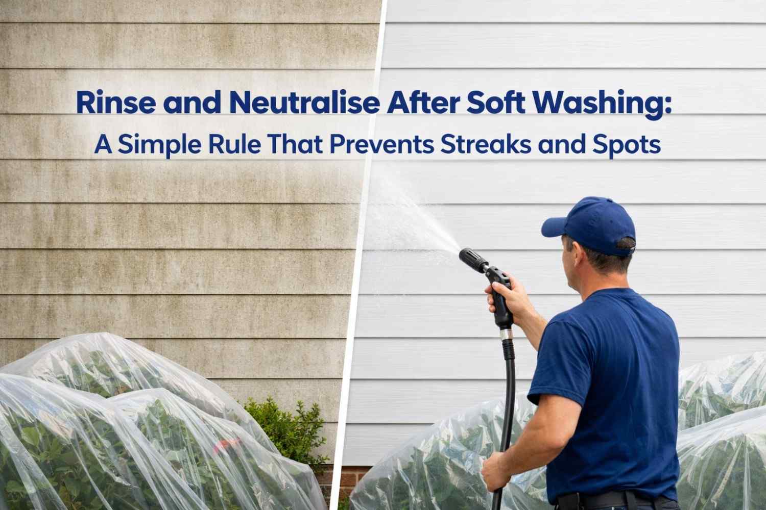 Rinse and Neutralise After Soft Washing | 2026