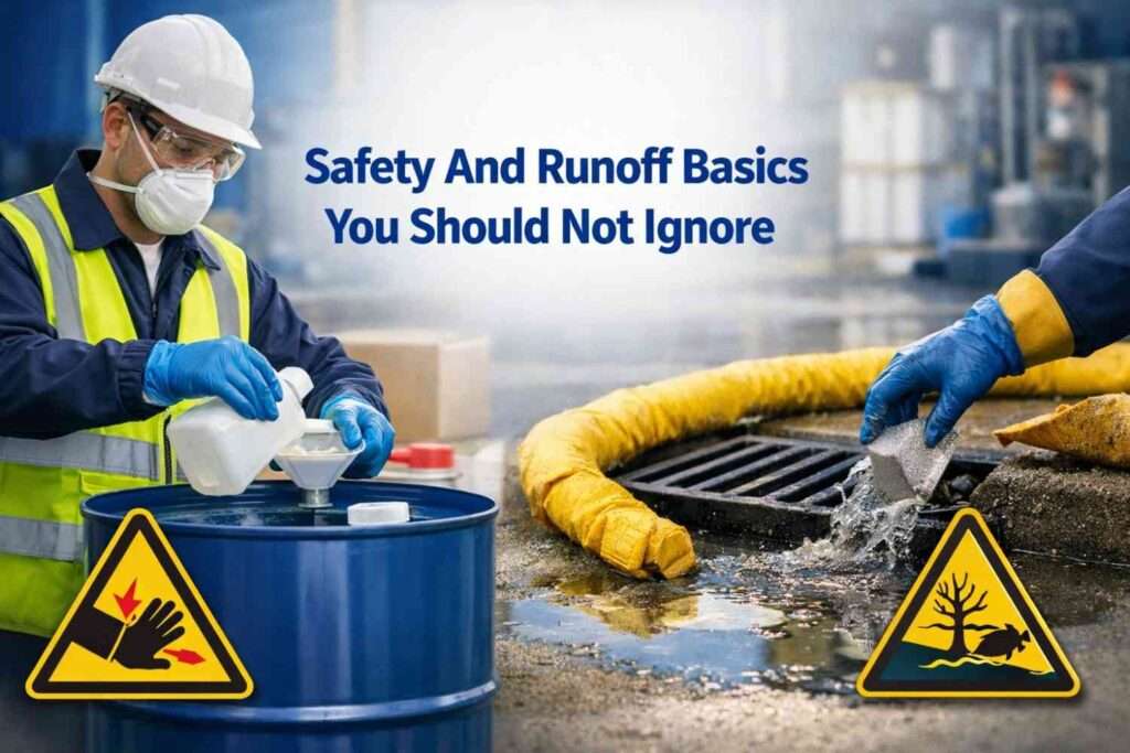 Thumbnail on essential safety and runoff practices in washing.