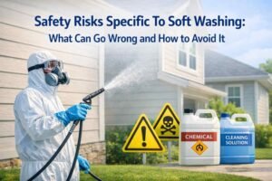 Safety Risks Specific To Soft Washing: What Can Go Wrong and How to Avoid It