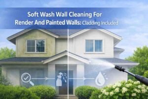 Soft Washing Render, Painted And Delicate Walls