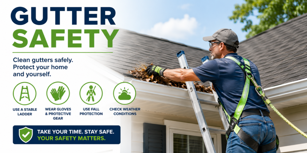 Gutter cleaning safety