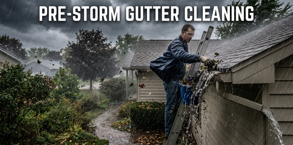Pre-Storm Gutter Cleaning