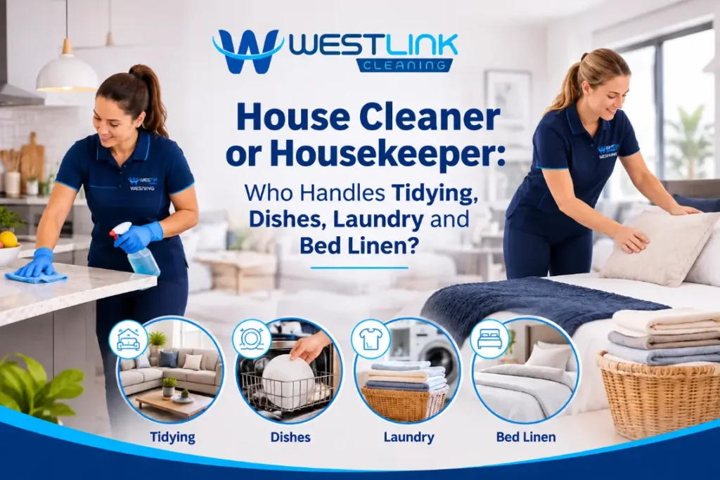 House Cleaner or Housekeeper: Who Handles Tidying, Dishes, Laundry and Bed Linen
