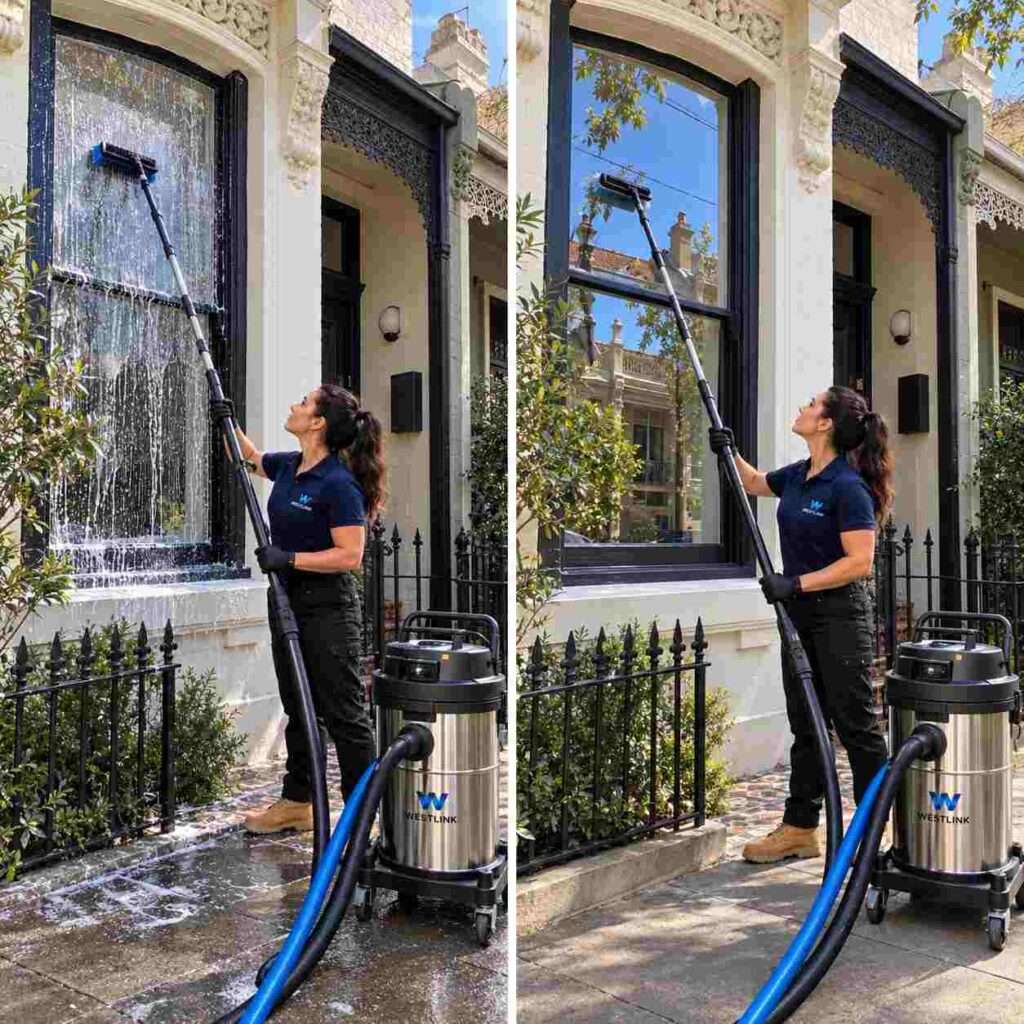 Newtown window cleaning before and after 3