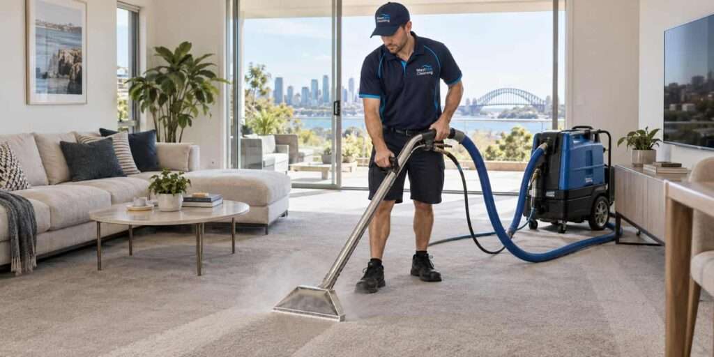 Steam carpet cleaning