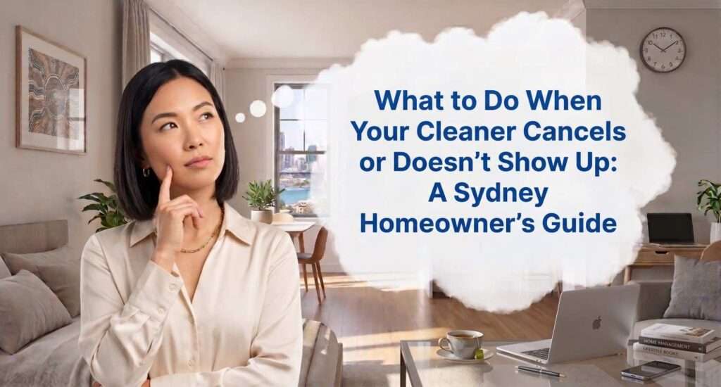 What to Do When Your Cleaner Cancels or Doesn’t Show Up: A Sydney Homeowner’s Guide