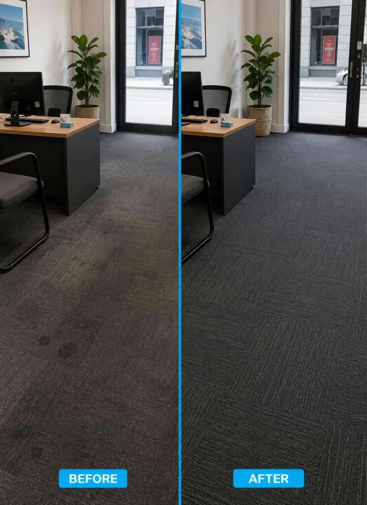 Cremorne carpet cleaning before and after