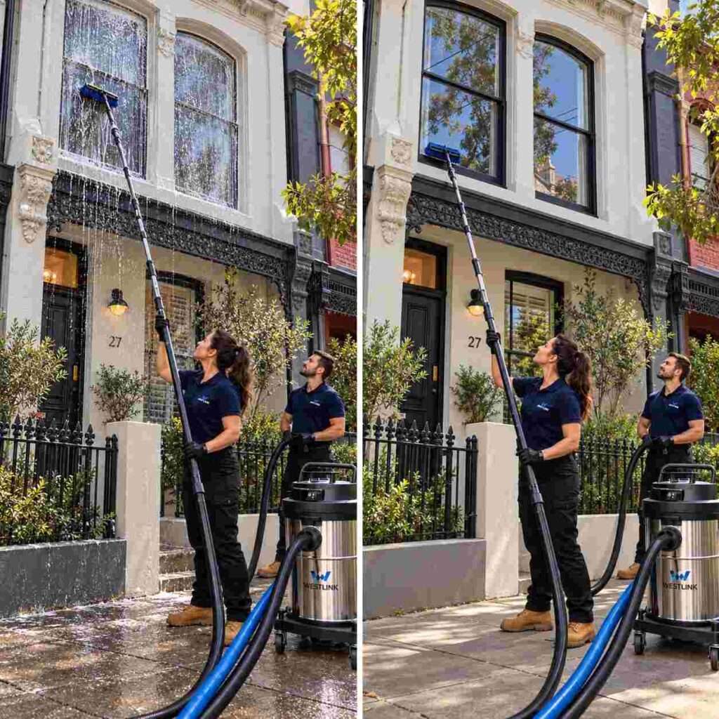 newtown window cleaning before and after 2