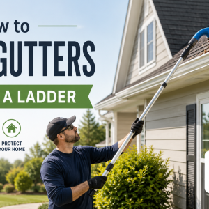 How to clean gutters without a ladder