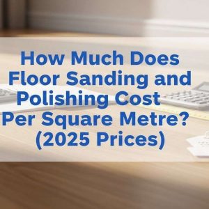 Professional thumbnail showing hardwood floor cost theme for floor sanding and polishing price guide.