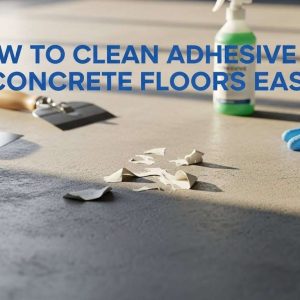How to Clean Adhesive Off Concrete Floors Easily